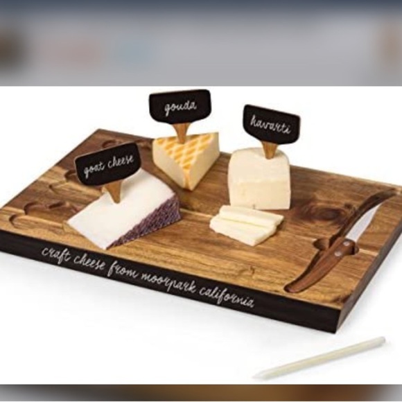 TOSCANA Cutting Board and Cheese Tools Set - Picture 5 of 16